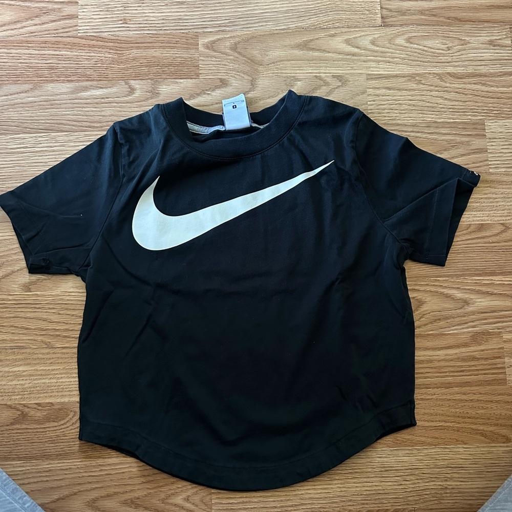 Nike cotton Black crop Shirt